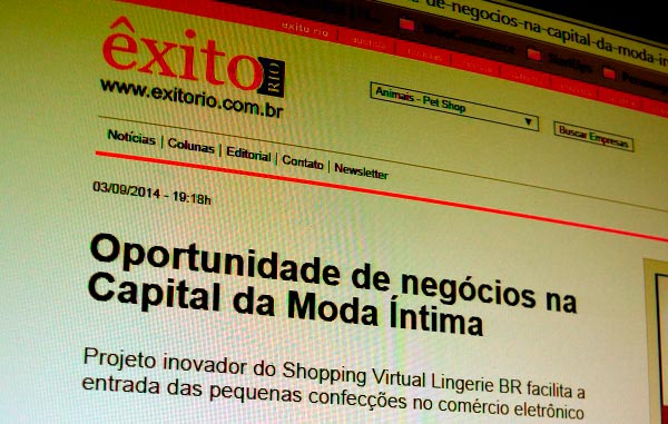 Portal xito Rio publica matria completa sobre o Lingerie BR