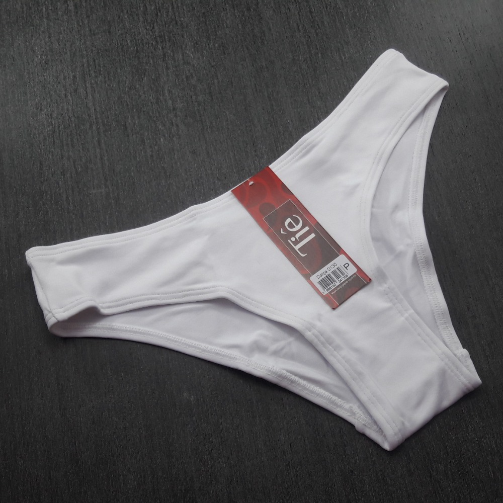 Calcinha Microfibra Estampada Amni Branco Calcinha Microfibra Estampada Amni Branco