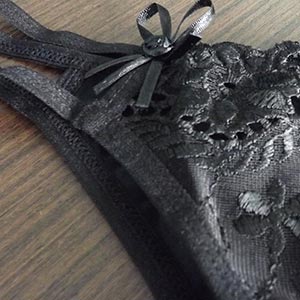 Calcinha Monara em Microfibra e Tule. Preto Calcinha Monara em Microfibra e Tule. Preto