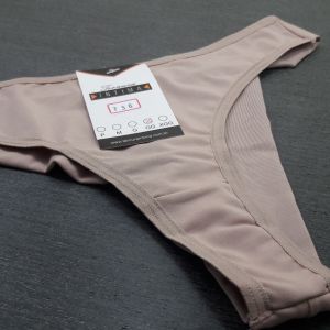 Tanga Microfibra Luana Fio Duplo Chocolate