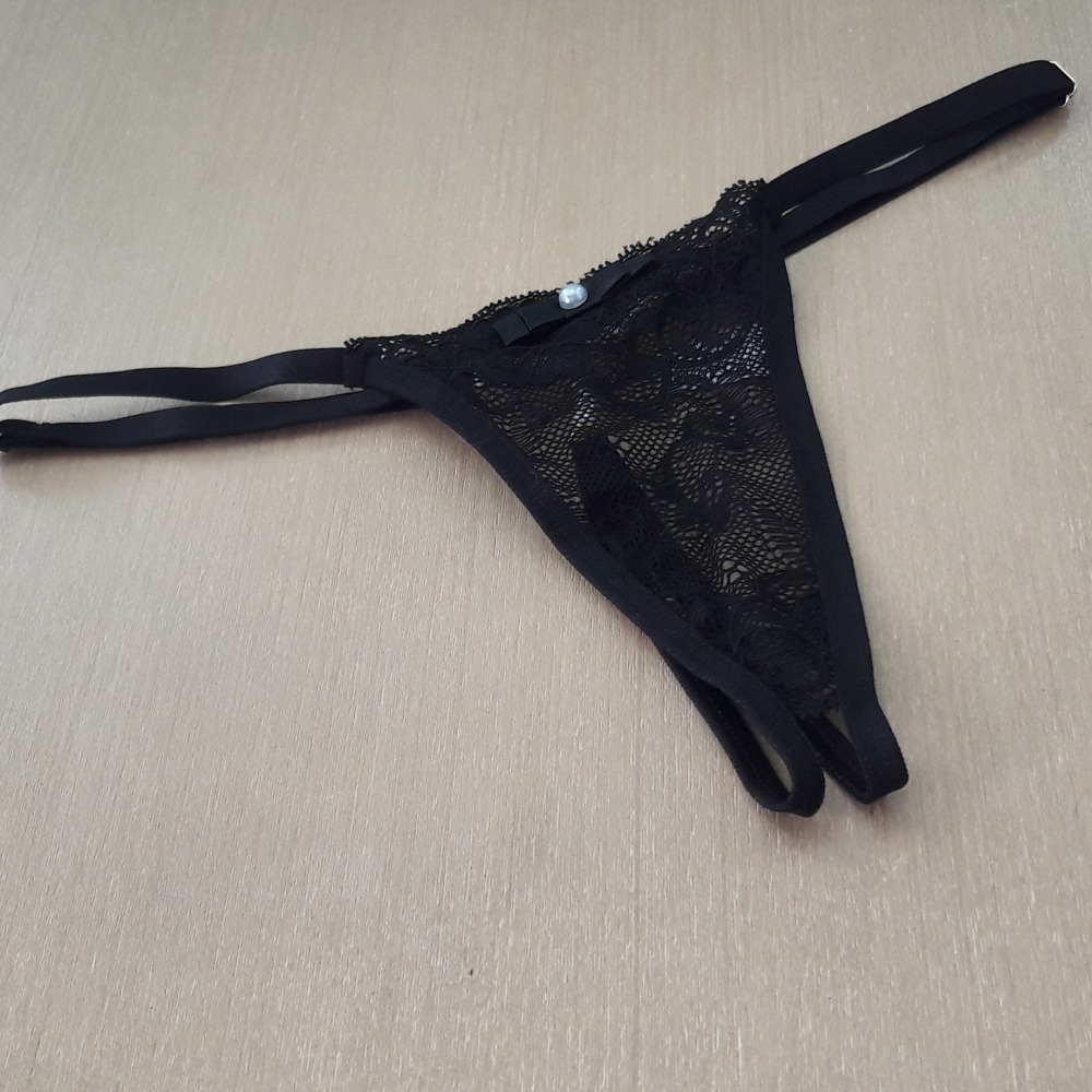 Fio dental Ertico com Prola Preto