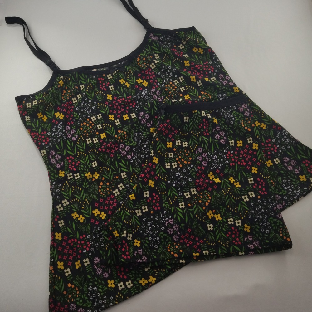 Short Doll Ruana Vis Preto/Estampas Variadas