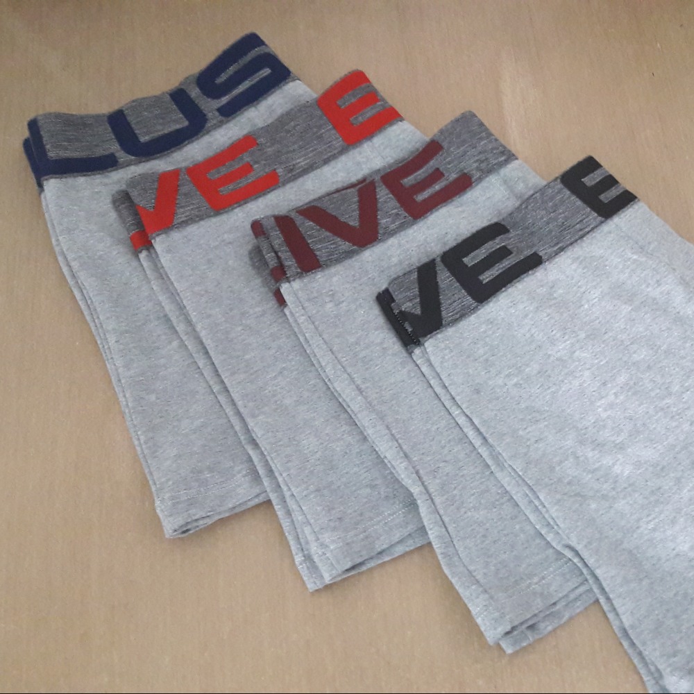 Cueca Boxer em Cotton Cinza