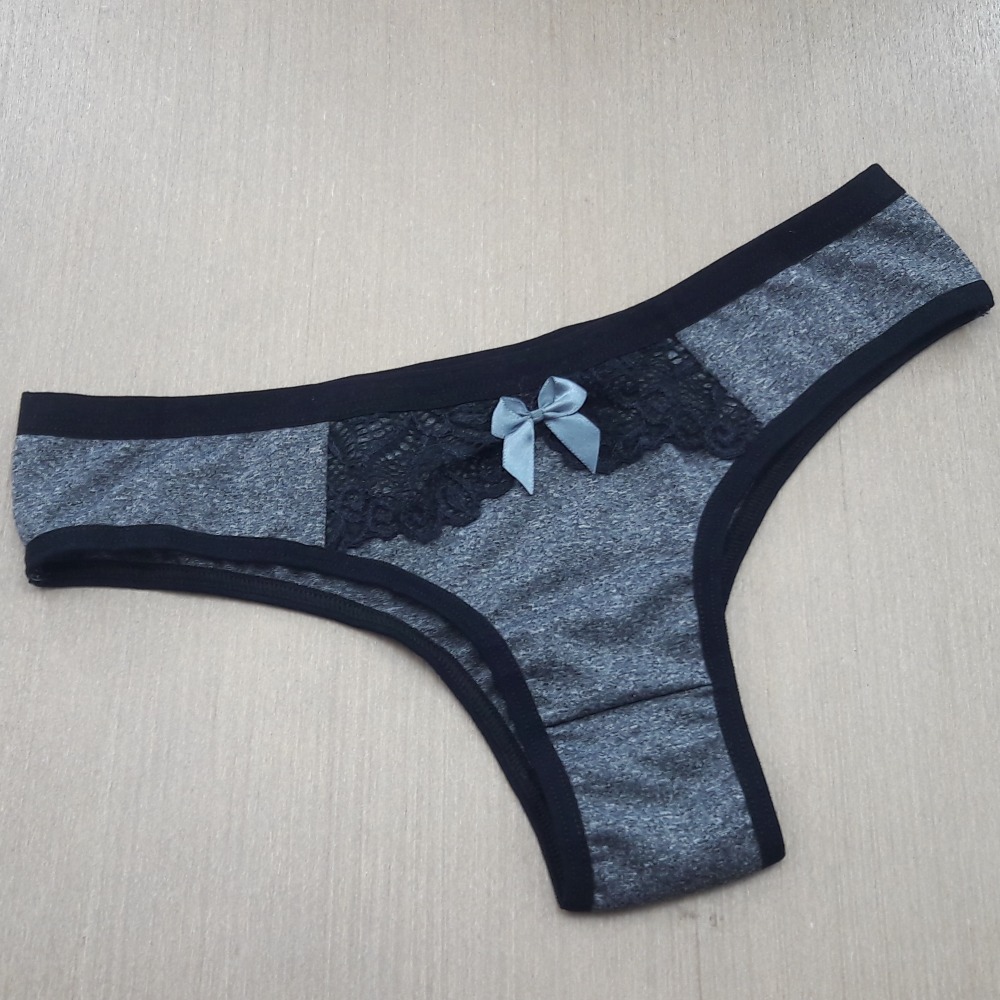 Calcinha Mrcia Preto/ Mescla