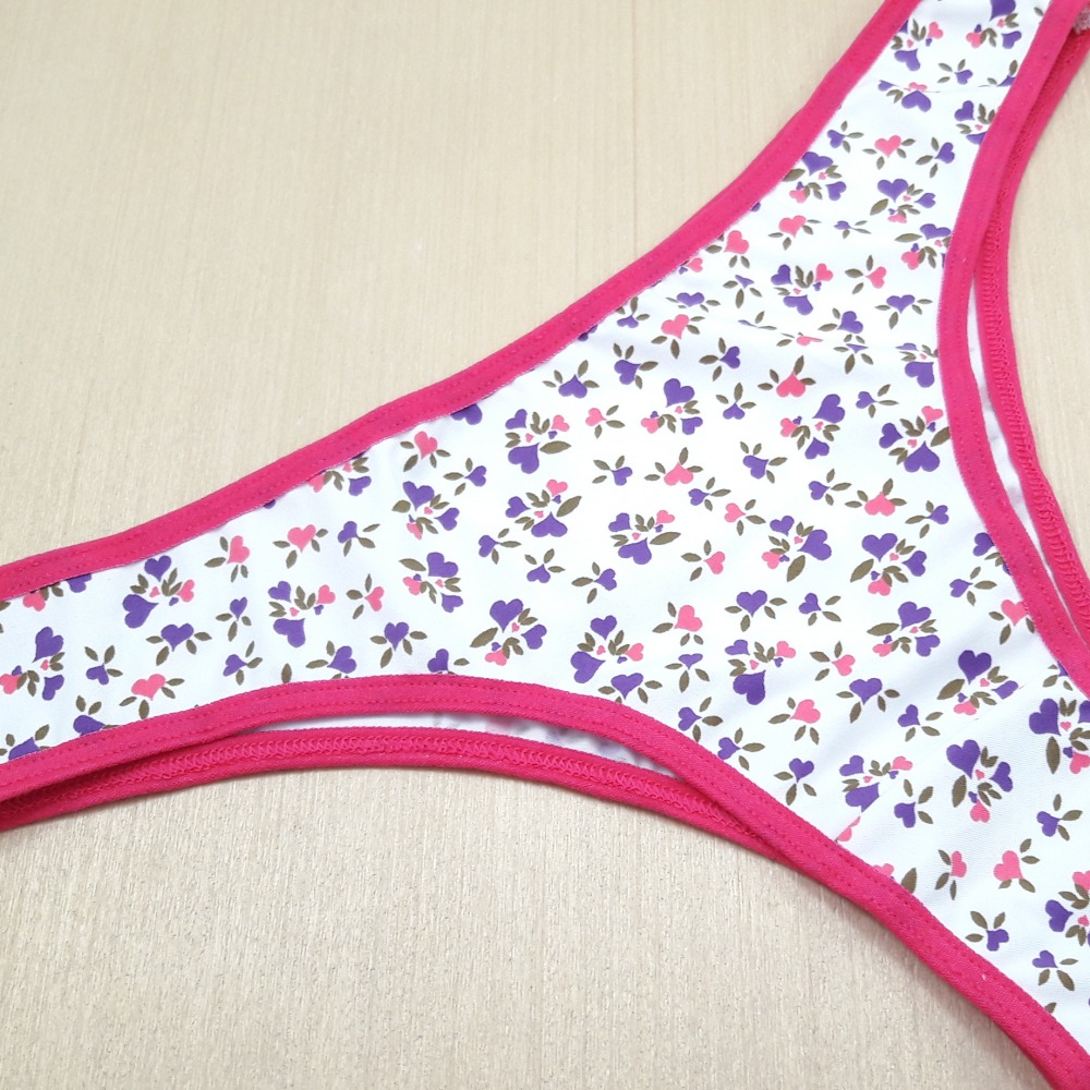 Calcinha em Microfibra Estampada Vis Rosa Pink/Estampas Variadas