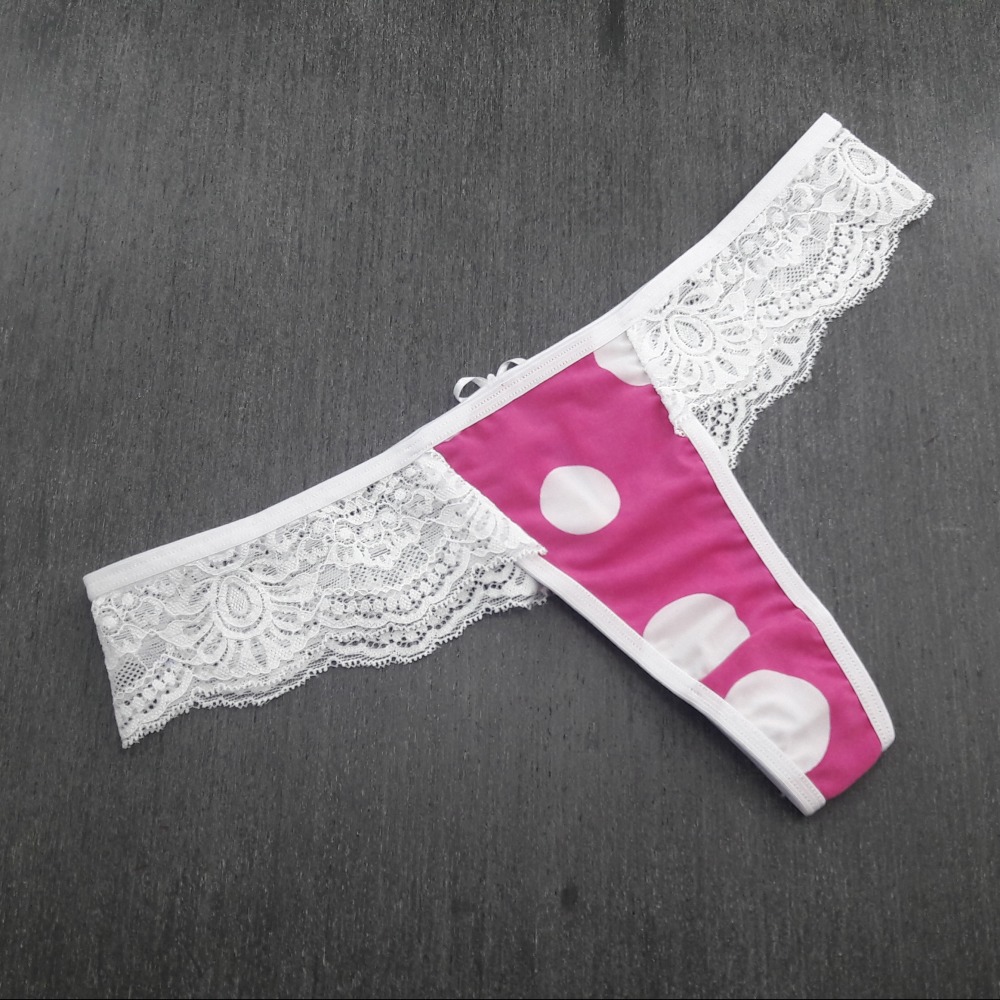 Tanga Renda Cofrinho  Vis Branco/Estampas Variadas