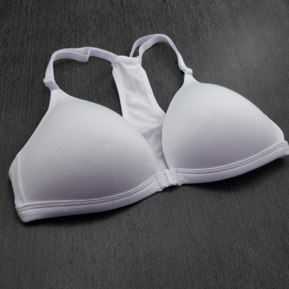 Suti Nadador em Cotton Fecho Frontal Branco