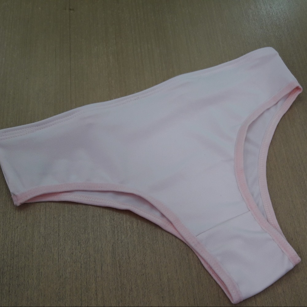 Calcinha Clara Bsica Confortvel com Elstico Embutido Rosa Beb