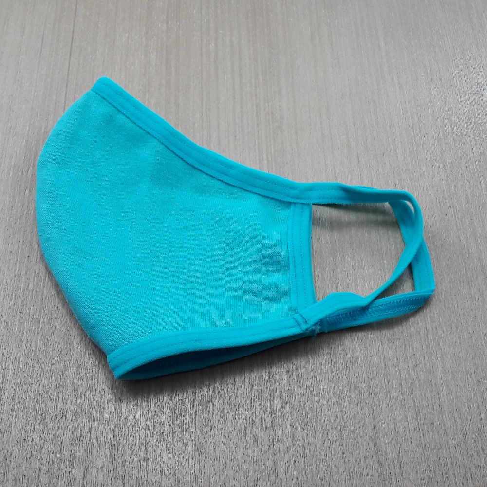 Mscara Adulto Camada Dupla 100% Algodo  Verde Tamy