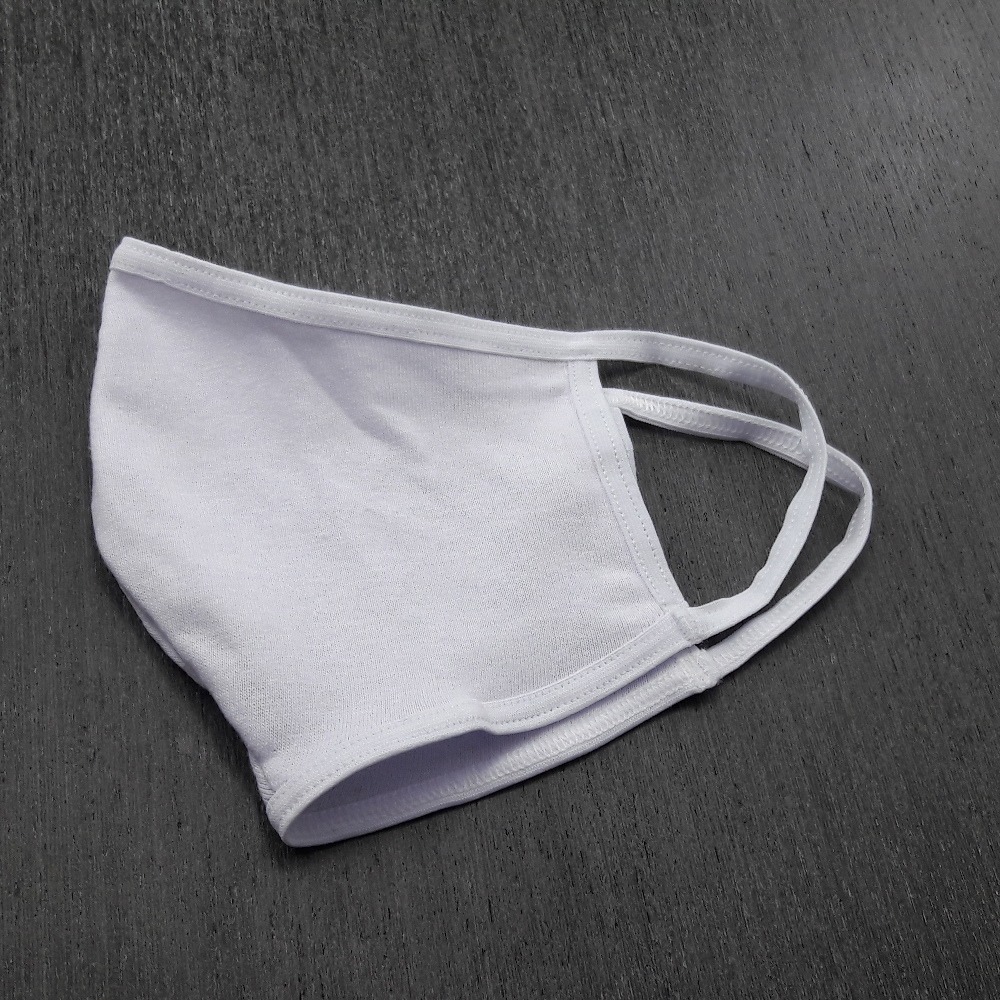 Mscara Adulto Camada Dupla 100% Algodo  Branco