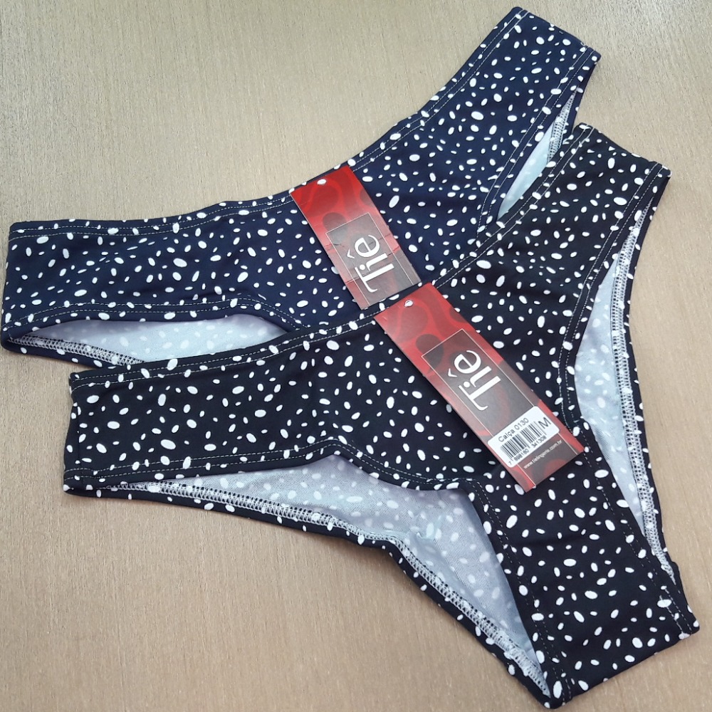 Calcinha Microfibra Estampada Amni Pintinha Branca Calcinha Microfibra Estampada Amni Pintinha Branca