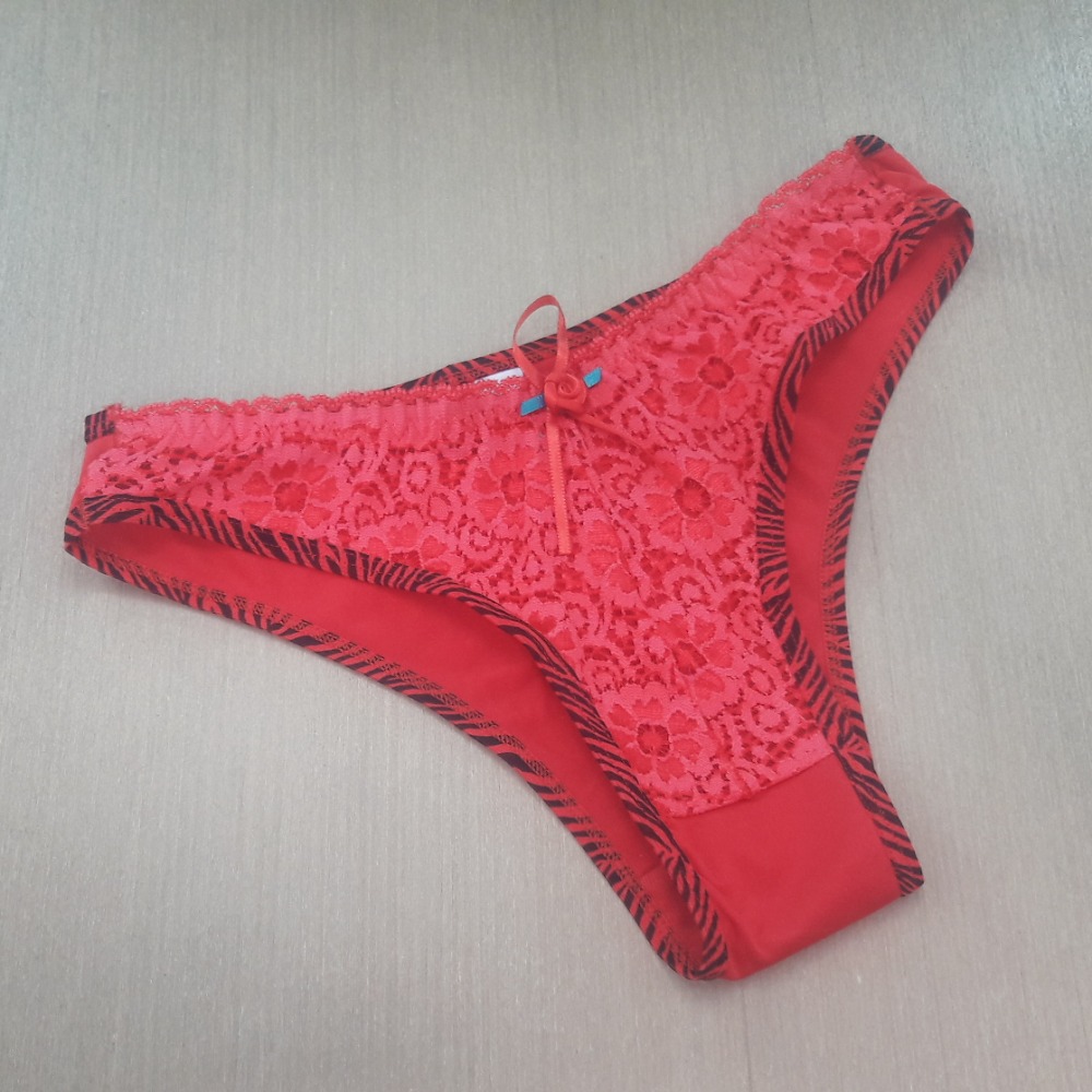 Tanga Letcia  Vermelho/Vis zebra