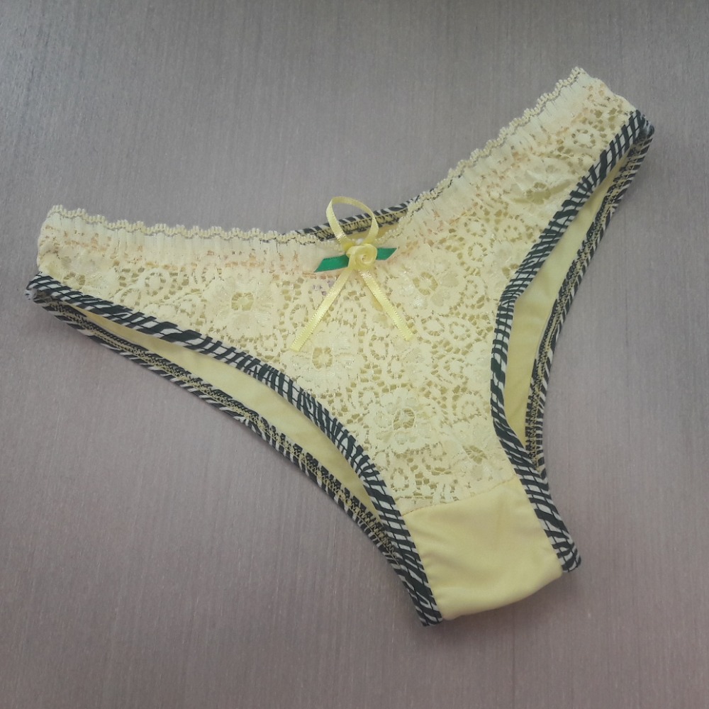 Tanga Letcia  Amarelo/Vis zebra