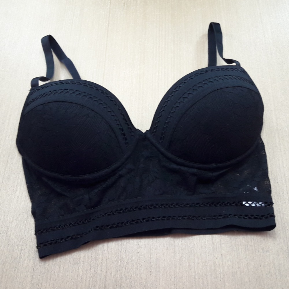 Suti Alongado com Bojo - MODELAGEM PEQUENA Preto