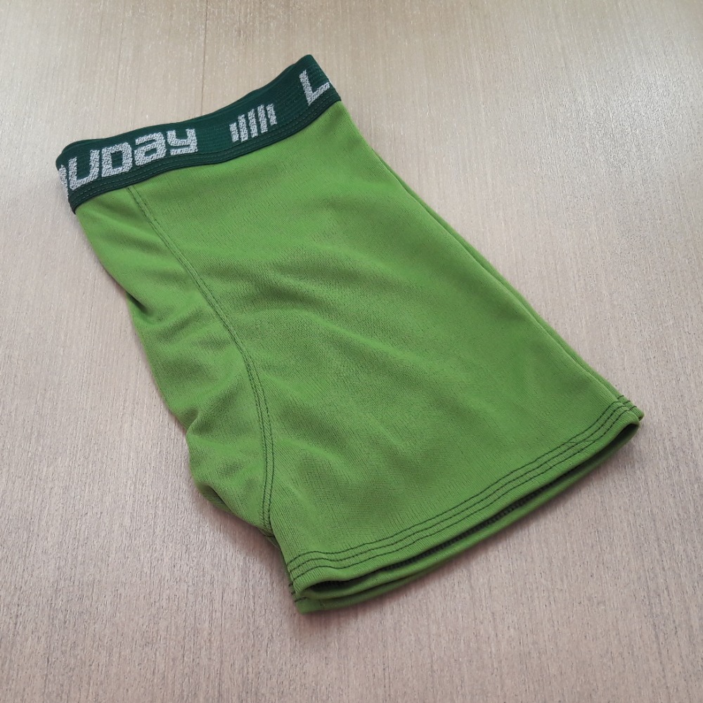 Cueca Boxer de Helanca Lisa Verde Abacate