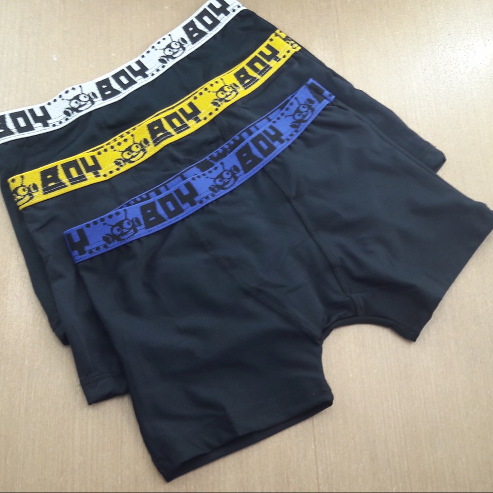 Cueca Boxer Infantil Preto
