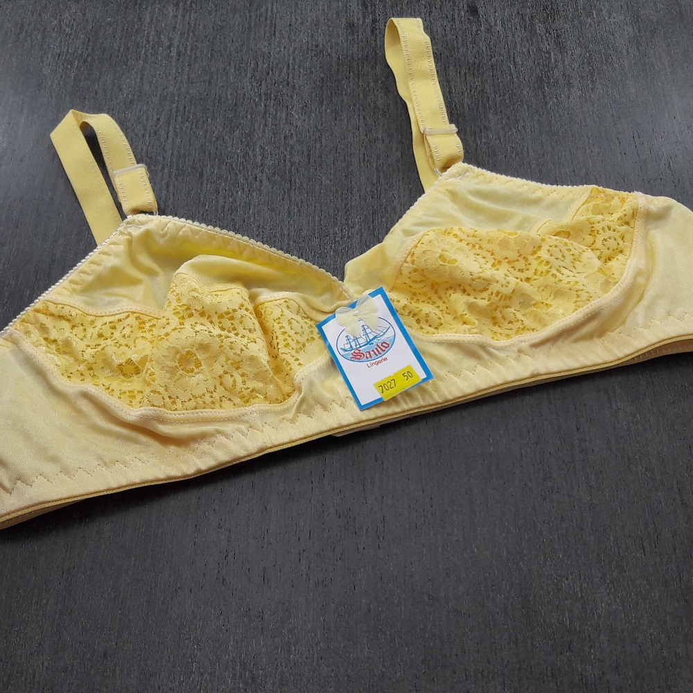 Sutiã Reforçado Lycra Plus Size Amarelo Sutiã Reforçado Lycra Plus Size Amarelo