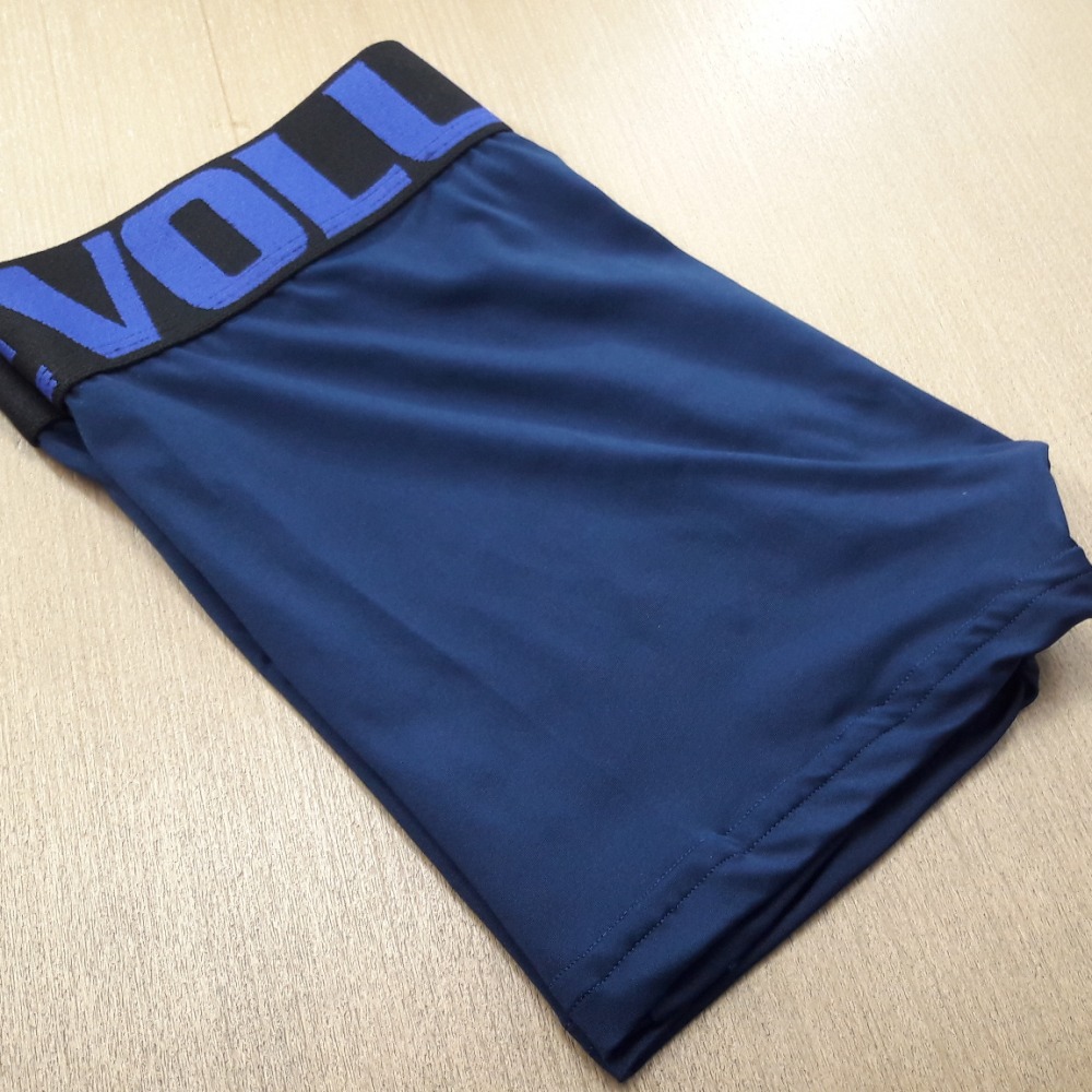 Cueca Boxer Adulto Lisa Azul Marinho