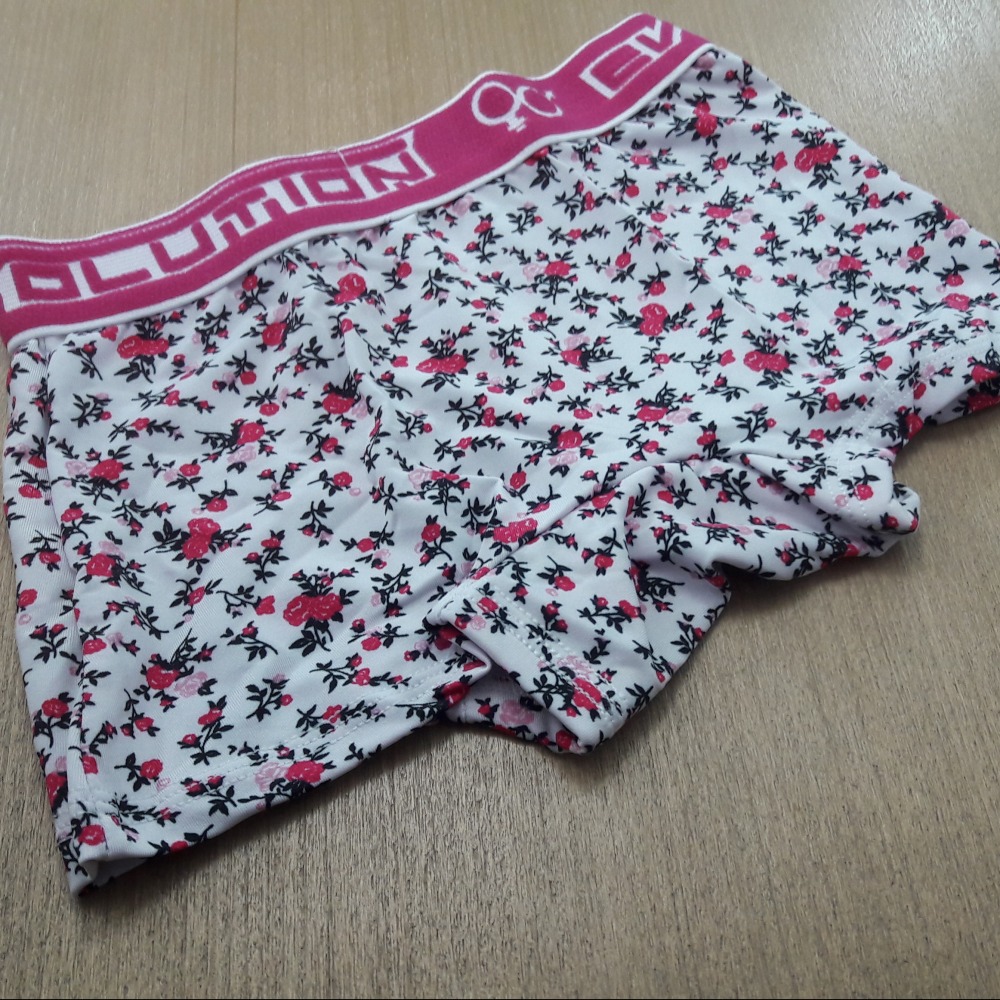 Boxer Feminina Juvenil Estampada Elstico Fcsia /Estampas Variadas