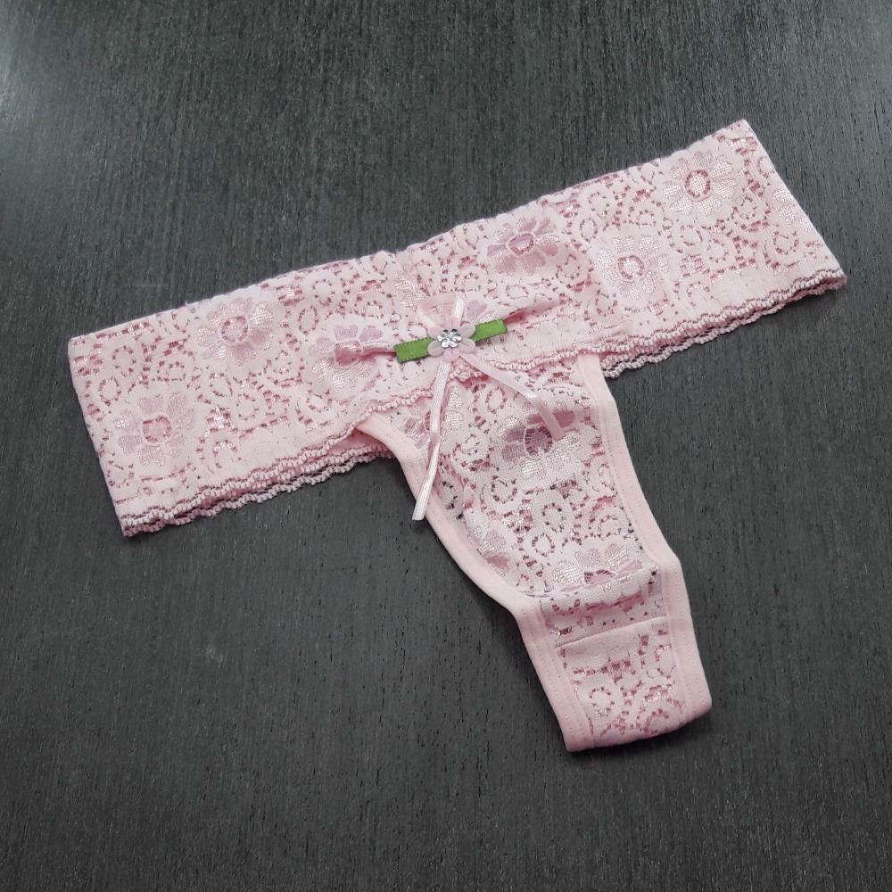 Tanga Cs Renda Rosa Beb