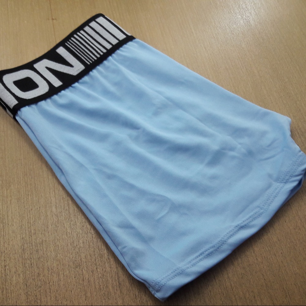 Cueca Boxer Adulto Lisa Azul Beb