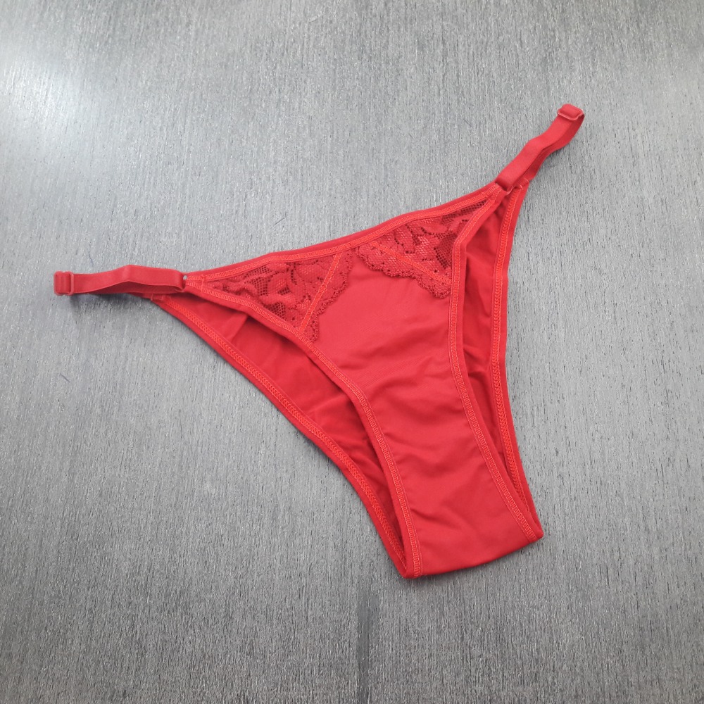 String em Microfibra e Renda com Lateral Regulável Rubi String em Microfibra e Renda com Lateral Regulável Rubi