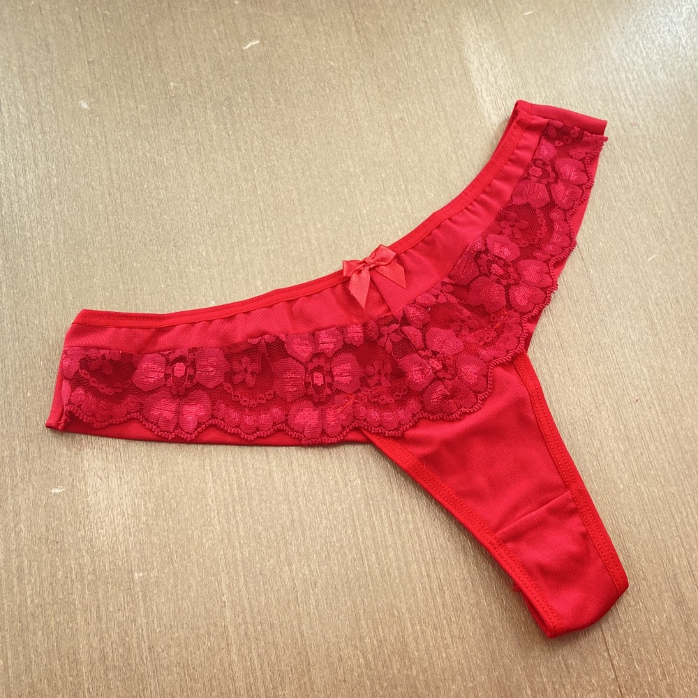 Tanga Fio Duplo em Microfibra Vermelho Tanga Fio Duplo em Microfibra Vermelho