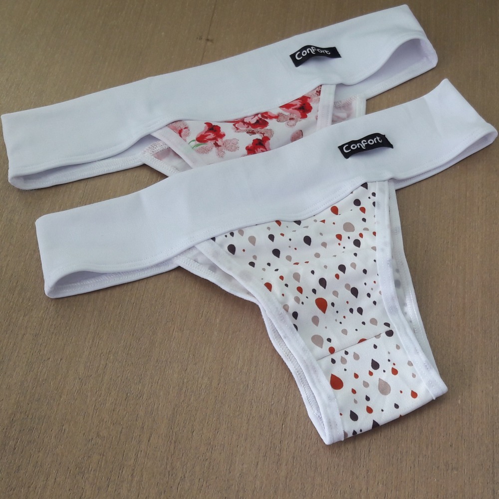 Tanga Conforto Cs Branco/Estampado