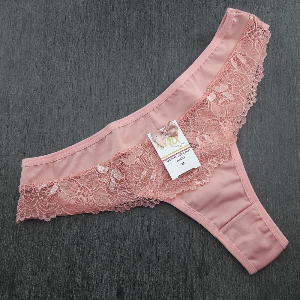 Tanga Fio Duplo em Microfibra Romance Tanga Fio Duplo em Microfibra Romance