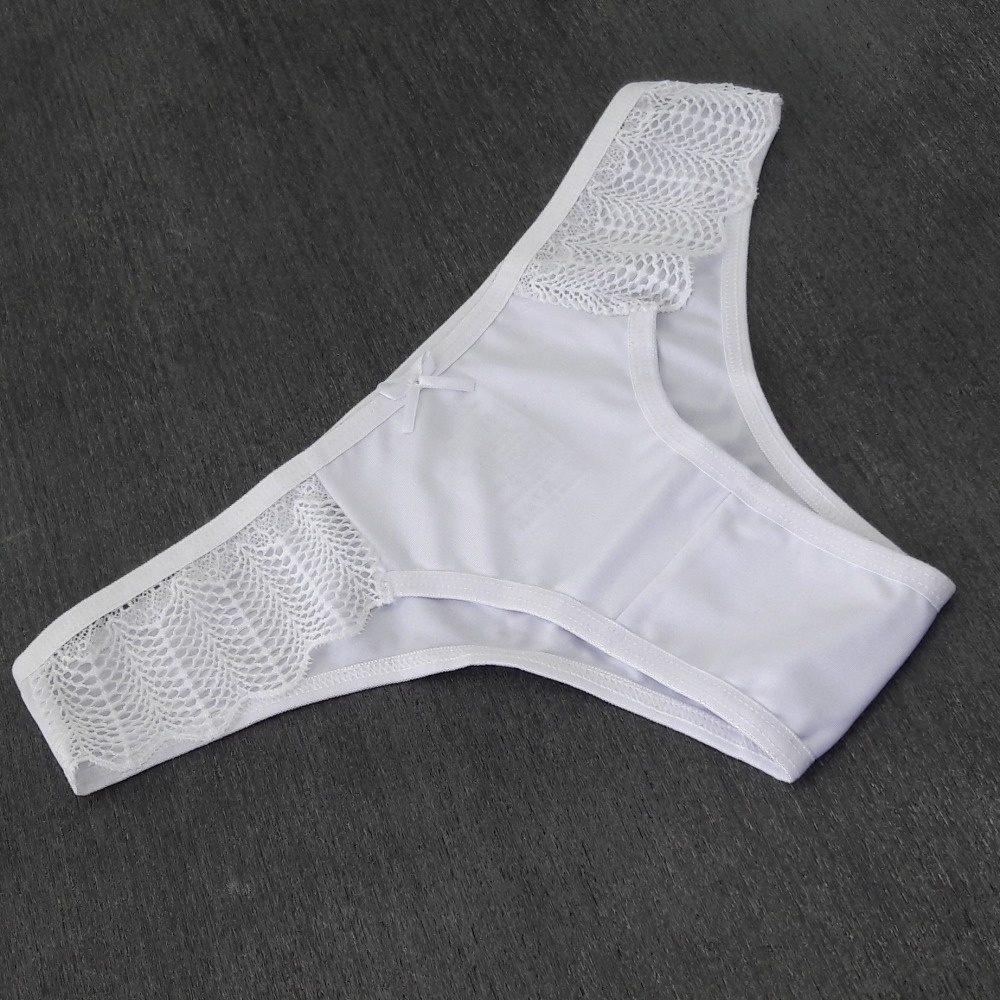 Calcinha Básica Avulsa com Renda Branco Calcinha Básica Avulsa com Renda Branco