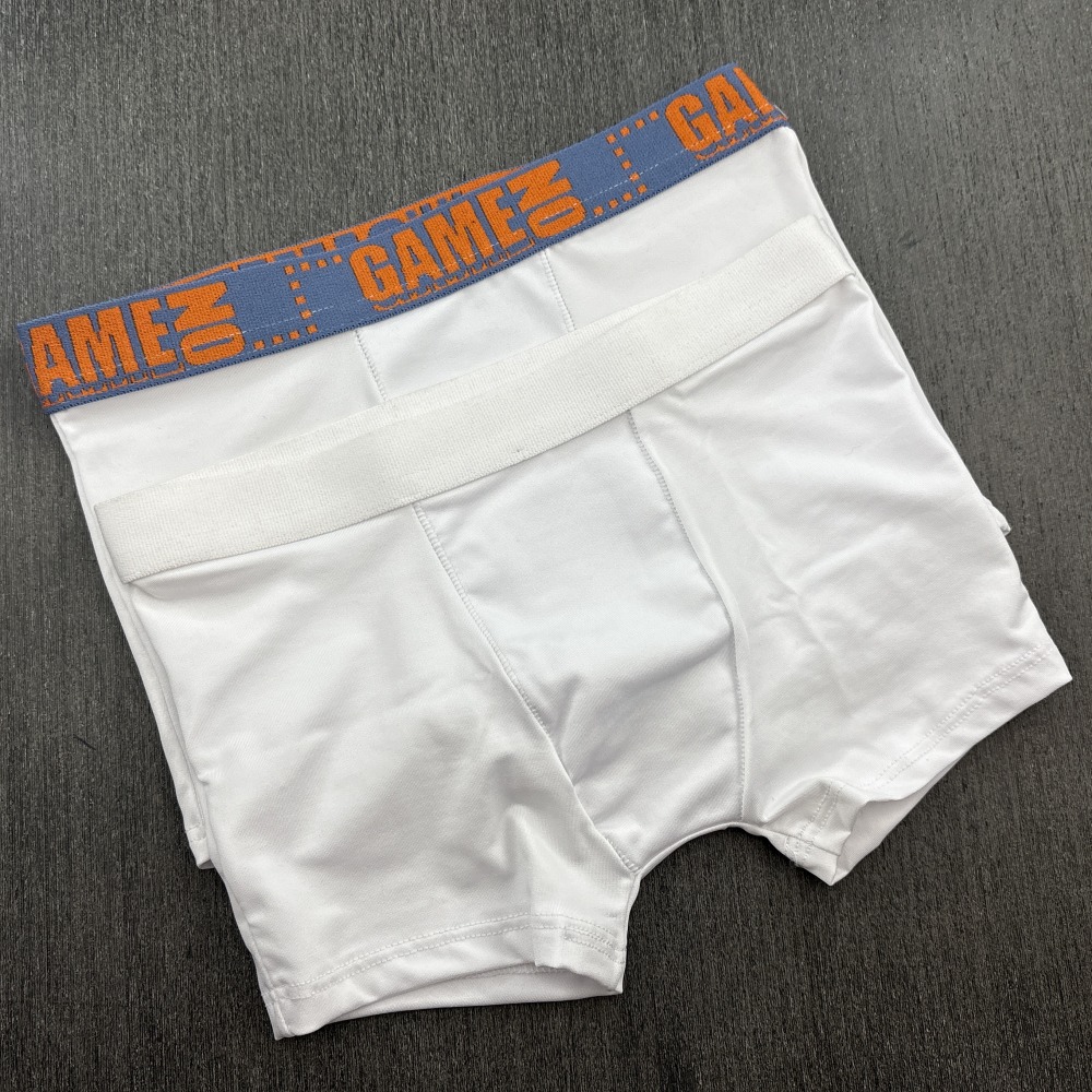 Cueca Boxer Infantil Lisa Branco