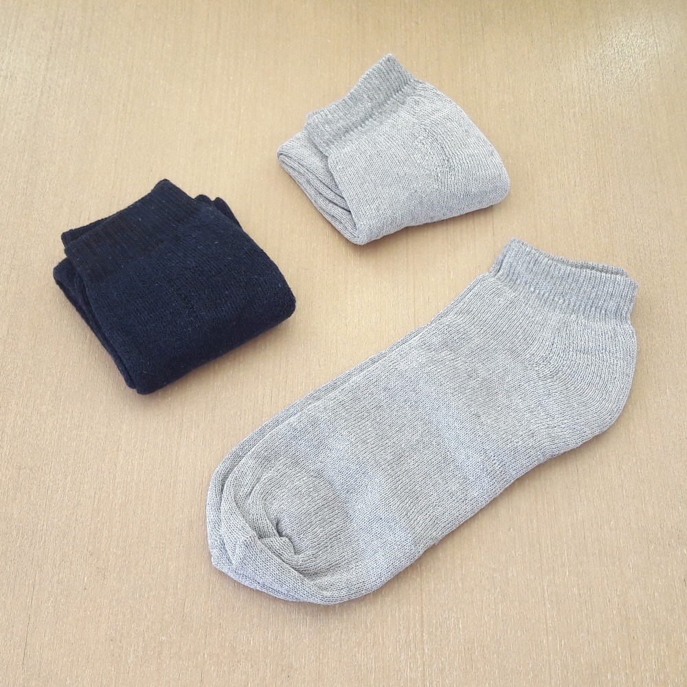 Kit Meia Sapatilha Masculina Cores Variadas