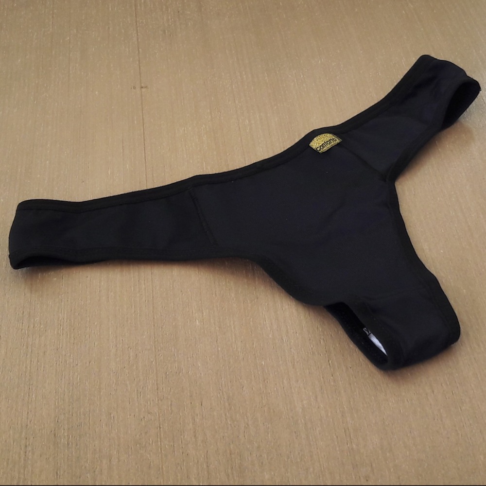 Tanga Calcinha Fio Dental Lisa Sensual Preto