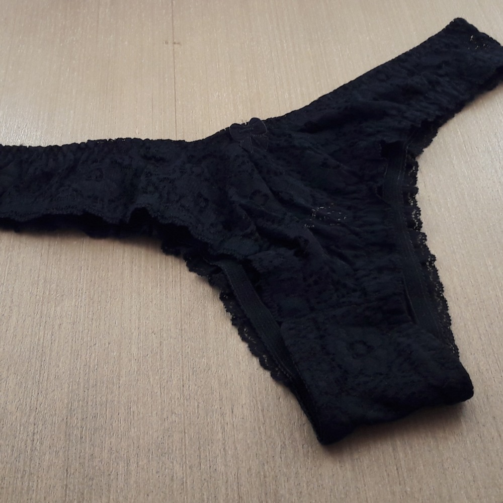 Tanga Rendada Plus Preto