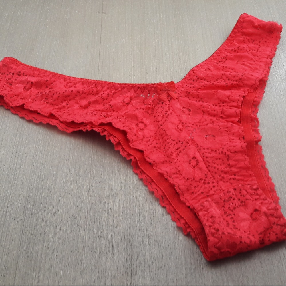 Tanga Rendada Plus Vermelho