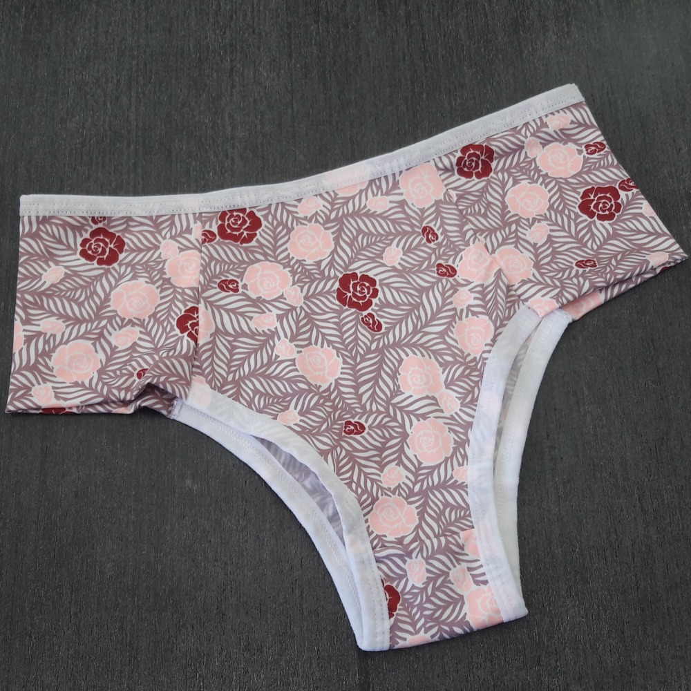 Calcinha Ana Microfibra Estampas Vis Branco/ Estampas Variadas