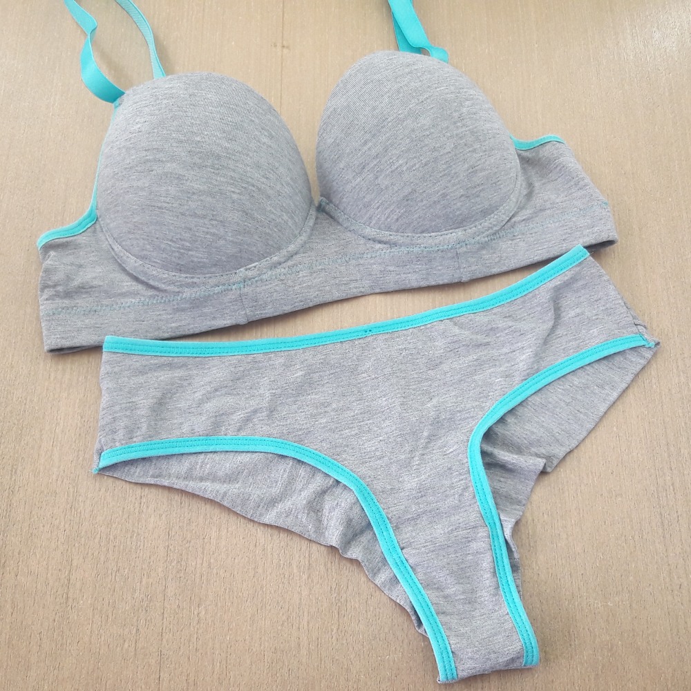 Conjunto Fio Duplo Any Viés Tamy/ Mescla Conjunto Fio Duplo Any Viés Tamy/ Mescla