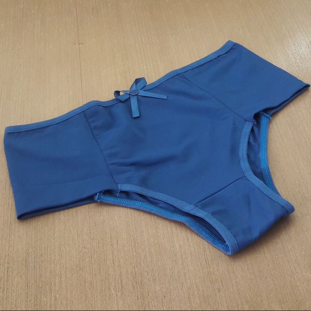 Tanga Pala Microfibra Lisa Azul Atalaia