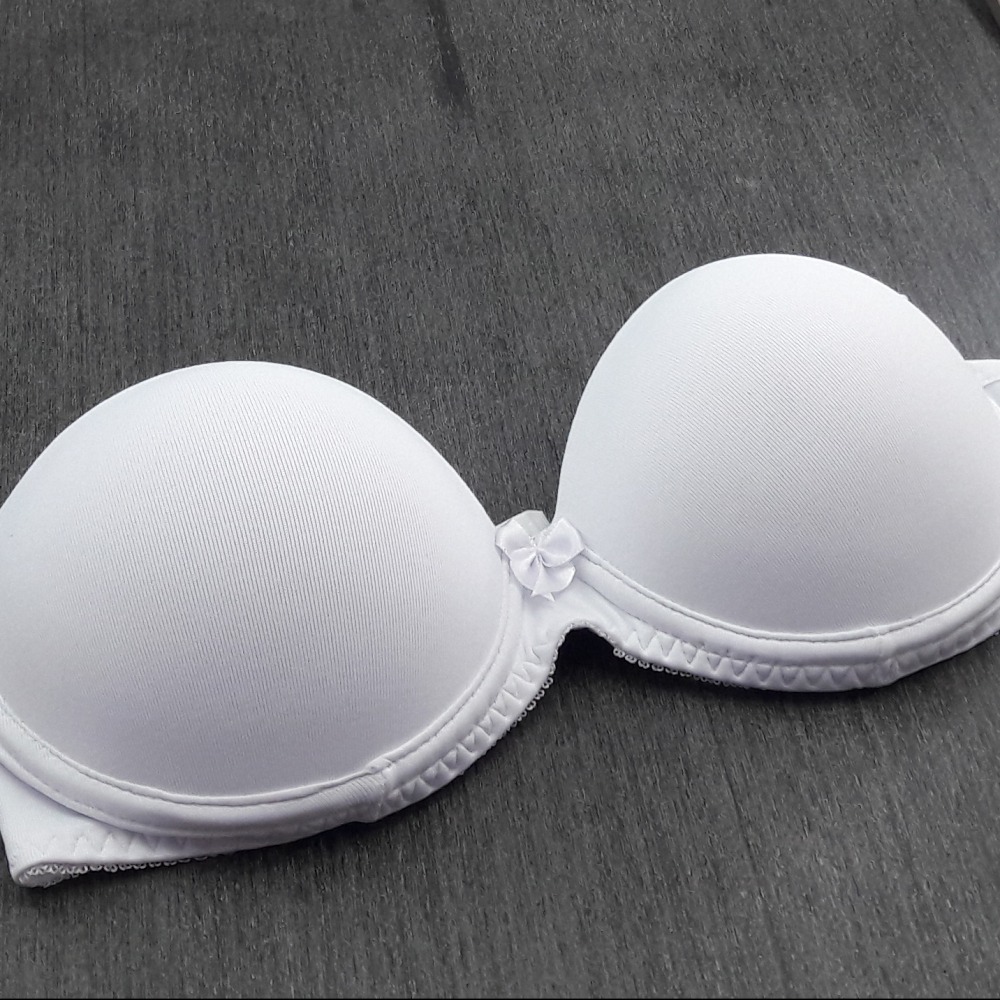 Suti Tomara que Caia c/ Enchimento e Alas de Silicone  Branco