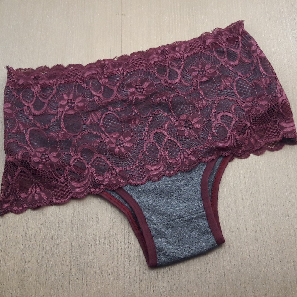 Calcinha Teka Renda Vinho