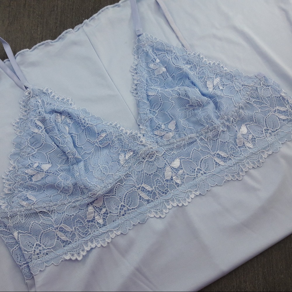 Camisola Bel Lisa Sem Bojo Azul Beb�