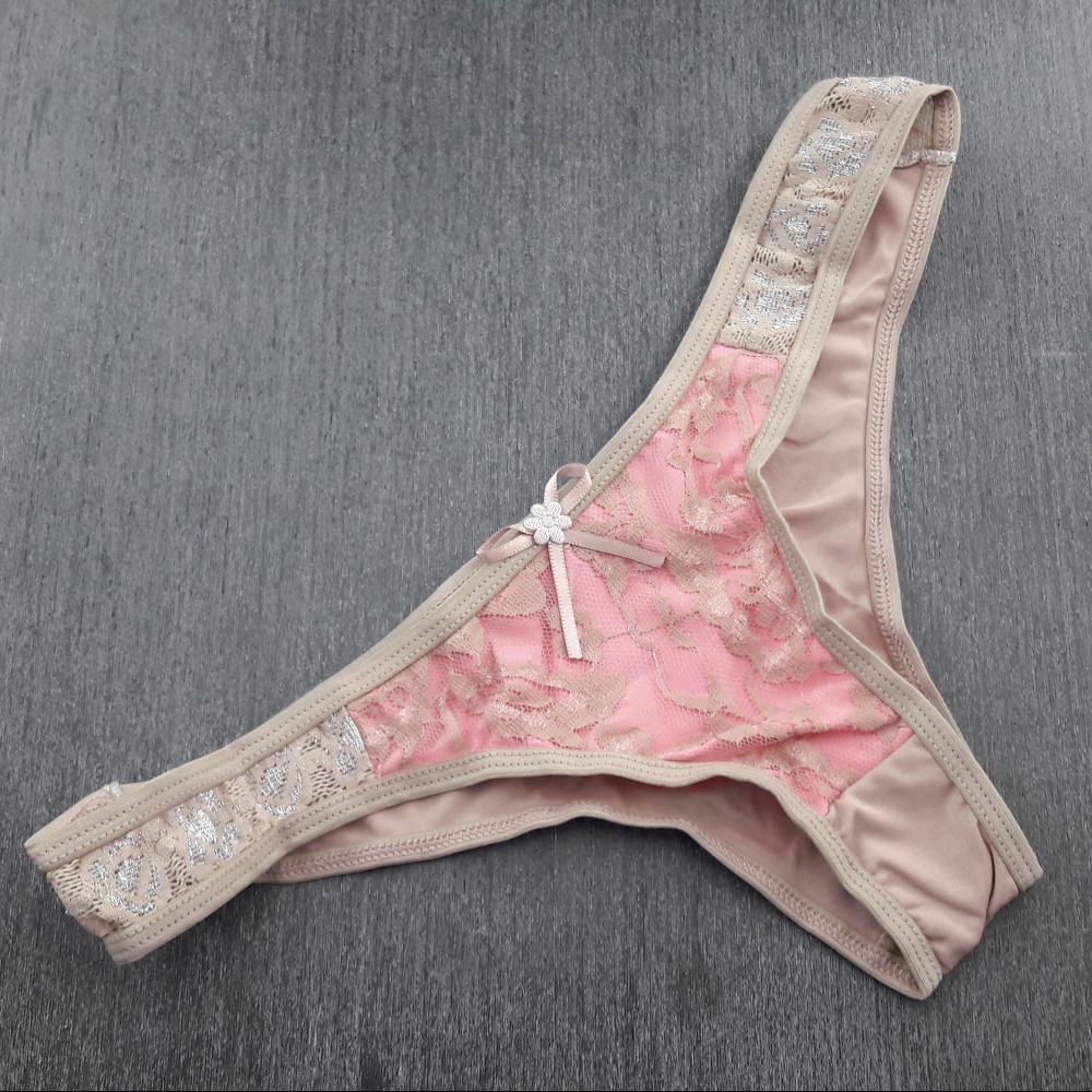 Tanga Giovana em Microfibra e Renda Chocolate