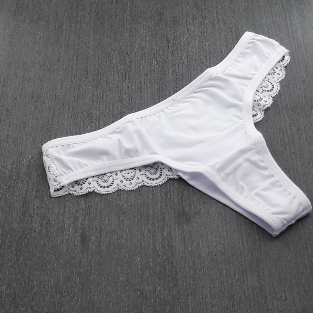 Fio Duplo Renda e Microfibra Branco Fio Duplo Renda e Microfibra Branco