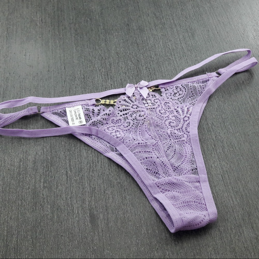 Tanga Rendada e Biju no Cofrinho Lavanda