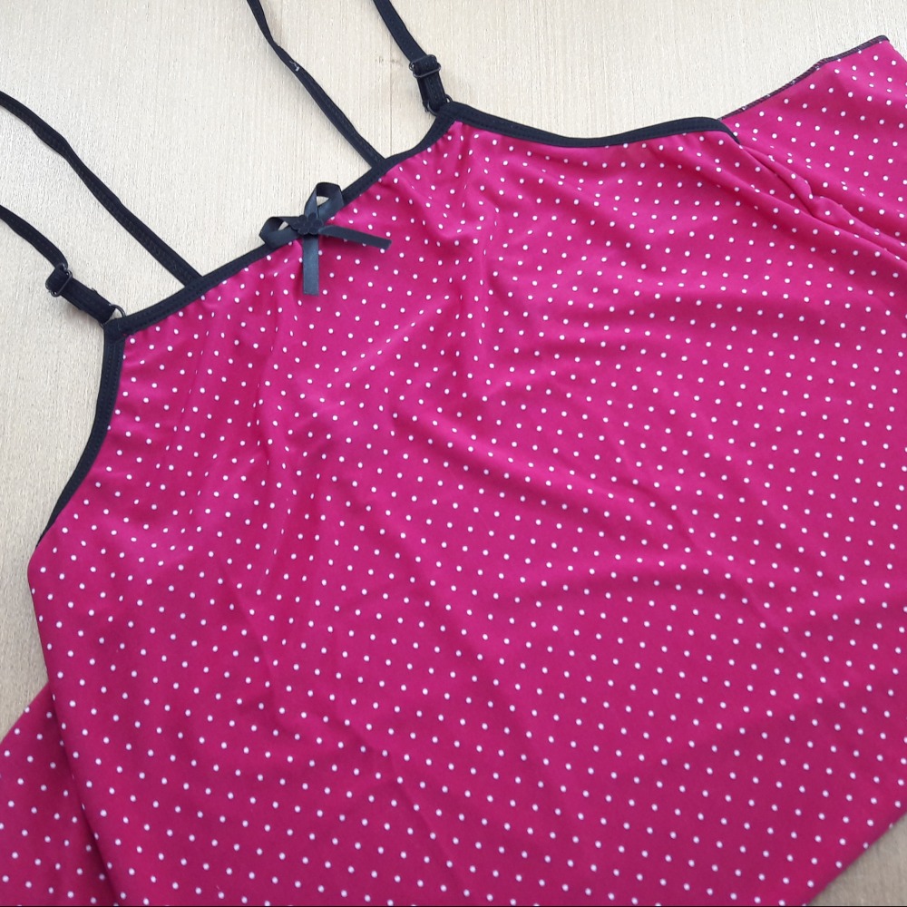 Camisola Confortvel Estampada Fcsia/ Po