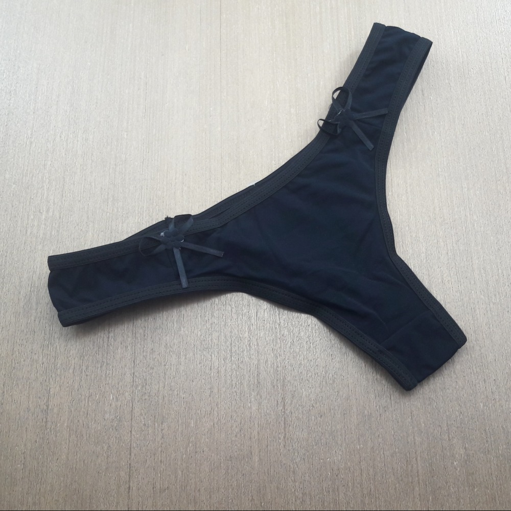 Tanga Estampa Frutinha Preto