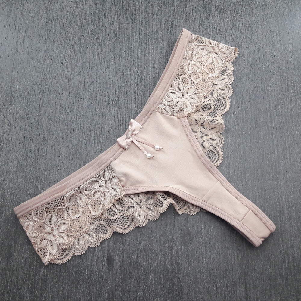 Tanga Fio Costas Rendada Chocolate