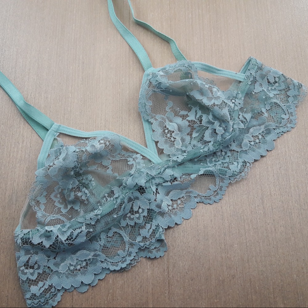 Top Rendado sem Bojo Erva Doce