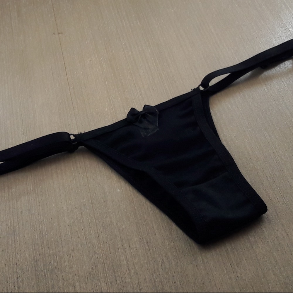 Tanga Tule Regulagem Lateral Preto