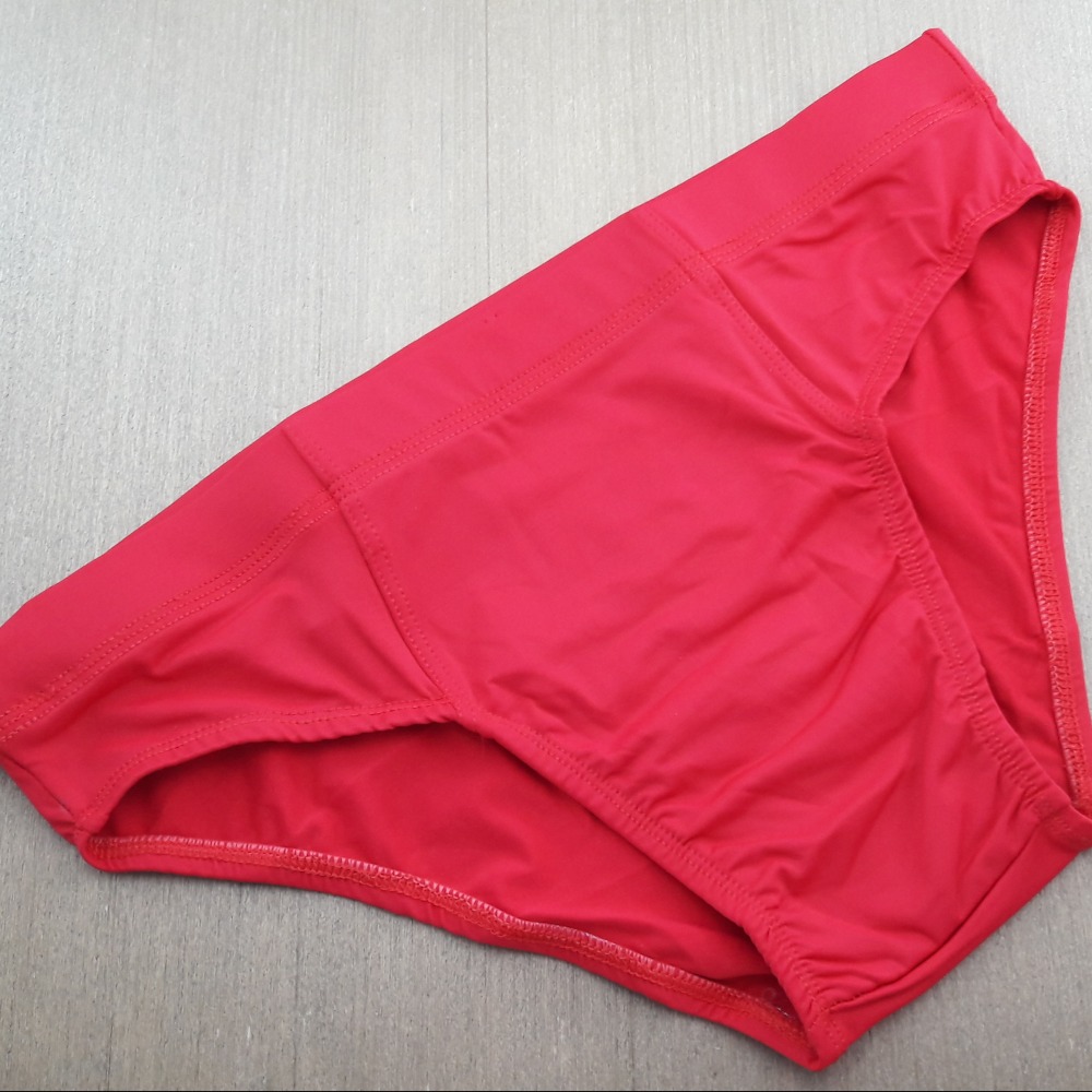 Cueca em Microfibra Elstico Embutido Largo Vermelho